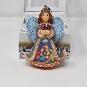 Nativity Angel Christmas Figurine by G. DeBrekht Nativity Holiday Decor